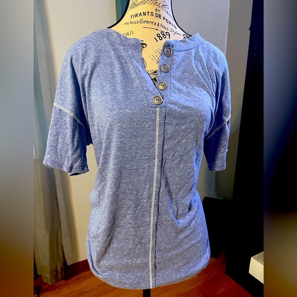 Henley top short sleeve